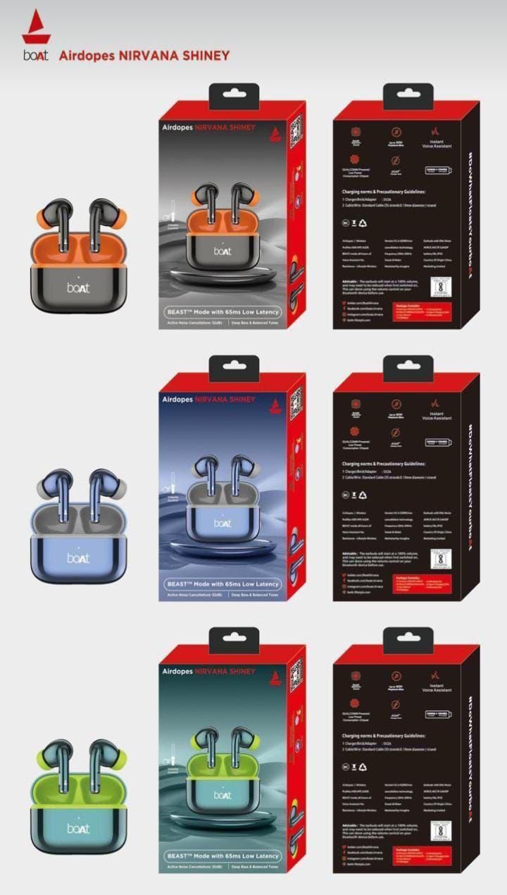 boAt Airdopes Nirvana Shiney True Wireless Bluetooth Earbuds