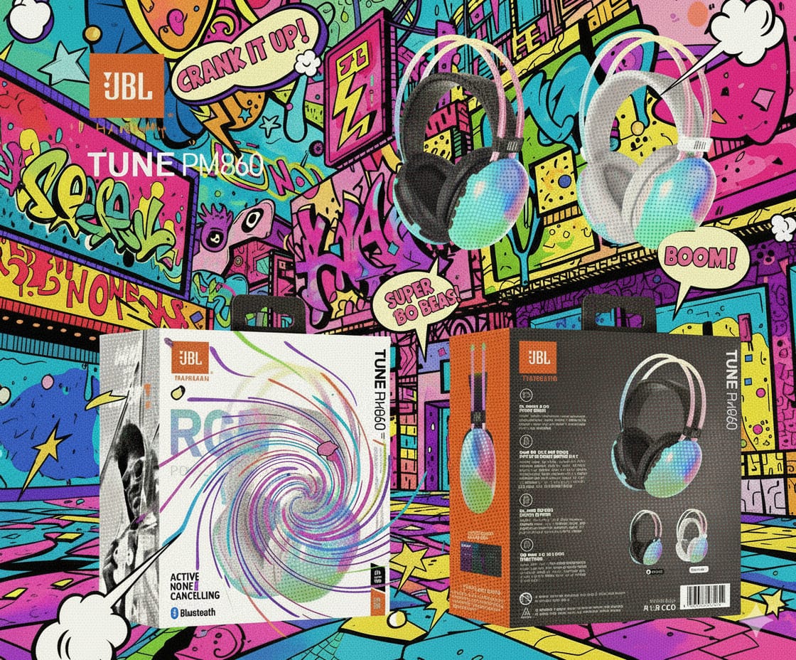 JBL Tune PM860 RGB Wireless Headphones – ANC | Bluetooth | Powerful Bass