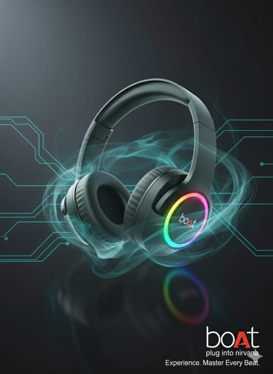 boAt Rockerz 550 Wireless Bluetooth Over-Ear Headphones