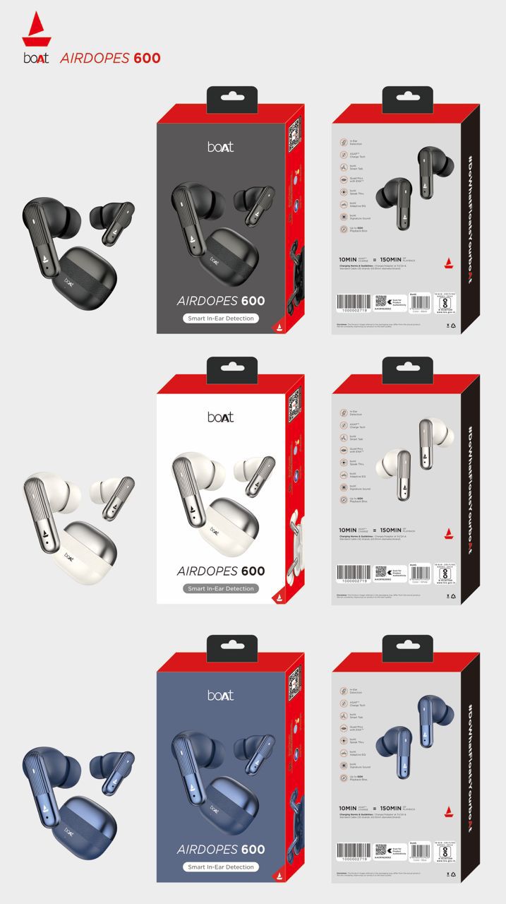 boAt Airdopes 600 True Wireless Bluetooth Earbuds