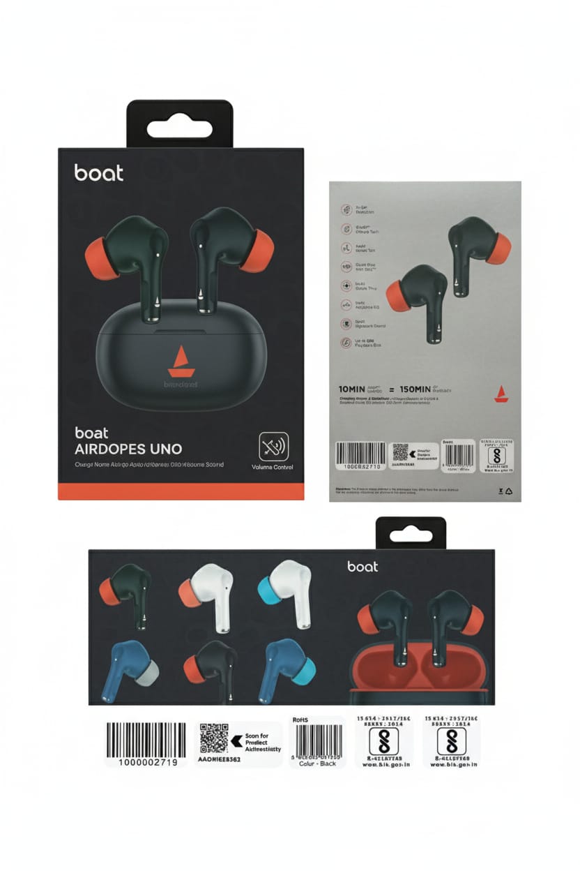boAt Airdopes Uno True Wireless Bluetooth Earbuds