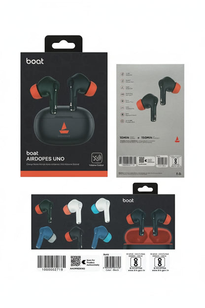 boAt Airdopes Uno True Wireless Bluetooth Earbuds