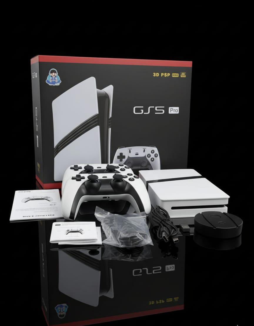GS5 Pro 3D Gaming Console – Wireless Controller | 4K HD Output | Retro + Modern Games