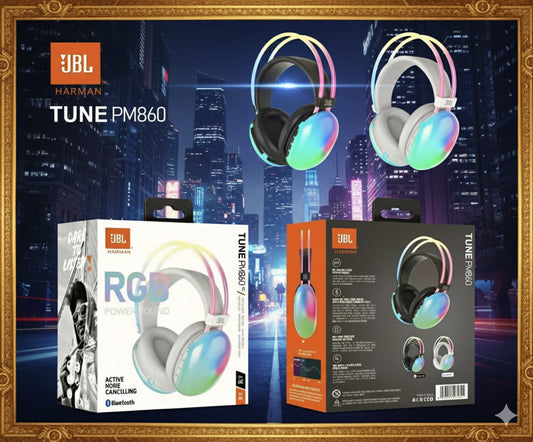 JBL Tune PM860 RGB Wireless Headphones – ANC | Bluetooth | Powerful Bass